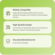 Yubico - YubiKey 5C NFC - Multi-factor authentication (MFA) security key and passkey, connect via USB-C or NFC, FIDO certified - Protect your online accounts
