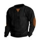 thumbnail image 1 of Blusas y camisas de manga larga con cuello redondo, sudadera con capucha, bolsillo, color liso, corte medio, media cremallera, para hombre, manga larga, sin capucha, ropa informal, chaquetas, blusa pa, 1 of 5