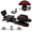 Black & Red, variant on Leg Stretcher with Steel Frame & 330 LBS Capacity, 360° Casters Leg Stretching Split Machine with 62.2" Size & 0~240° Range, Black Flexibility Stretching Machine with 6" PU Cushion, for Fitness Cente