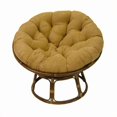 thumbnail image 1 of International Caravan 3312-MS-CR 42 in. Rattan Papasan Chair with Micro Suede Cushion, Cardinal Red, 1 of 3