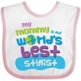 thumbnail image 3 of Inktastic Stylist Mom Baby Girls Baby Bib, 3 of 4