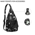 thumbnail image 2 of Star Map Sling Backpack - Celestial Navigation Print Design, Lightweight Anti-Theft Daypack for Alternative Fashion Students, 2 of 4