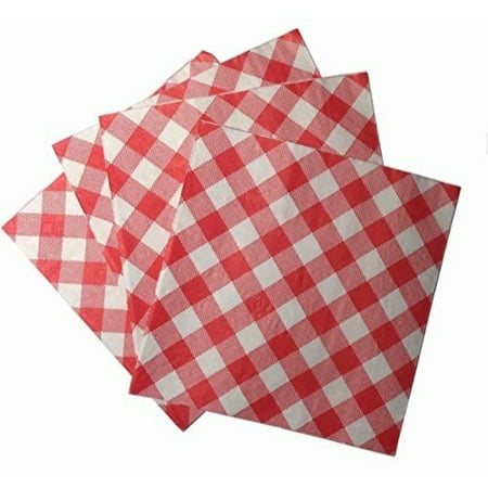 Red And White Gingham Luncheon 2 Ply Napkins 20 Count Packs 40 Red And White Gingham Luncheon 2 Ply Napkins 20 Count Packs