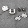 thumbnail image 4 of Lishi Ensemble de Cuisine de Camping Portable en Acier Inoxydable - 6 Pcs, 4 of 14
