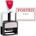 thumbnail image 1 of 2000 PLUS Heavy Duty Style 2-Color Date Stamp with POSTED self inking stamp - Red Ink, 1 of 5
