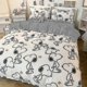 thumbnail image 2 of Juego de 3/4 piezas, edredón de algodón con dibujos animados de Snoopy Kawaii, funda de almohada, ropa de cama cómoda y suave para el hogar, artículo de regalo, juego de 3 piezas 150 x 200 cm, niuyo, 2 of 2