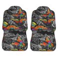 thumbnail image 3 of LAKIMCT Grey Butterflies Car Seat Covers Vehicle Front Seat Covers Universal Fit Seat Protector, 3 of 9