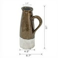 thumbnail image 3 of 7" x 5" x 11" Candia Terracotta Pitcher, Sienna Brown, 3 of 11