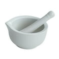 thumbnail image 1 of Tazón de molienda de cerámica, herramienta de molinillo de ajo para el hogar, tazón de molienda de alimentos para bebés, mortero de y mortero, tarro de molienda para verduras, 1 of 8