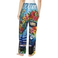 thumbnail image 3 of Picia Floral Truck Welcome Womens Soft Woven Cotton Elastic Waistband Sleep Pajama Pant Lounge Sleep Pant With Pockets And Drawstring-XX-Large, 3 of 9
