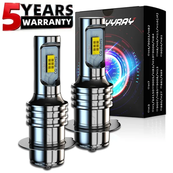 Super Bright LED Headlight Bulb Set 12 Volt 30W 6000K for Off Road Vehicle Lighting Upgrade