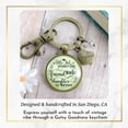 thumbnail image 4 of Dad Daughter Gutsy Goodness Bronze Keychain Little Girl Yesterday Friend Today Jewelry From Father Gift, 4 of 8
