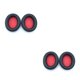 thumbnail image 4 of Matsuzay 1 par de almohadillas para auriculares Auriculares de cuero PU Almohadillas para auriculares Reemplazo de malla fina para Q10 Q30 Q10 / Q10/Negro rojo 2Conjunto, 4 of 6