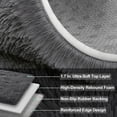 thumbnail image 6 of Lalado 8ft x 10ft Area Rug, Soft Fluffy Indoor Shag Area Rugs for Living Room Bedroom Decor Carpet, Dark Gray, 6 of 11