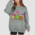 thumbnail image 5 of Xmas Crewneck Pullover Long Sleeve Funny Cute Christmas Crewneck Sweatshirt 6-Gray L, 5 of 5