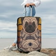 thumbnail image 7 of Fuzoiu Pug dog Yoga Print Suitcase Cover,Washable Luggage Covers for Suitcase,Elastic Luggage Protector Cover,Scratch Resistant Travel Suitcase Covers-Medium, 7 of 7