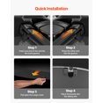 thumbnail image 4 of VEVOR Retractable Cargo Cover, Upgraded Carbon Fiber Texture Trunk Cover, Anti-Peeping Luggage Privacy Shield, Easy Installation Security Shade Car Accessories, for Mazda CX-5 2017-2025 5-Seater, 4 of 9
