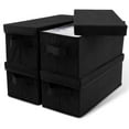 thumbnail image 1 of HLONK Lot de 4 Boîtes de Rangement pour DVD Organisateurs de Films - Porte-Disques avec Couvercles pour Ranger Solution Parfaite de Rangement pour Étui de DVD Porte-DVD, 1 of 9