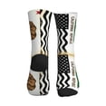 thumbnail image 2 of Women's Men's California America Flags Colorful Novelty Pattern Crew Athletic Socks, 2 of 7