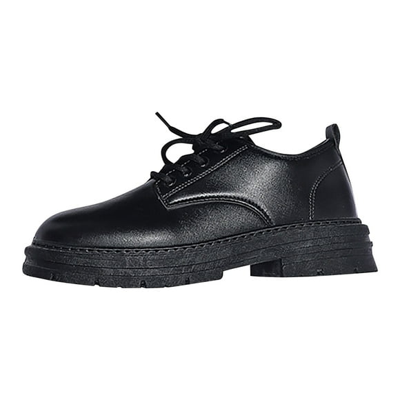 PMUYBHF Male Leather Boots for Men Wide Fit Men Fashion Walking Sneakers Non Slip Work Shoes Comfortable Leather Casual Tennis Shoes 42