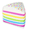 5" Viral Rainbow Layer Cake A15, variant on 5" Viral Rainbow Layer Cake Squishy Tools - Smush Mart Giant Dessert Squishy - Soft Sensory Stress Relief Tools for Teens & Adults - Fun Novelty Gift for Holiday Festivals
