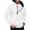 White, variant on HappyYEE Half Zip Hooded Sweatshirt for Men, Fall Long Sleeve Athletic Hoodies, Oversized Casual Pullover Tops with Pockets XL