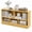 Beige, variant on Costway Kids 2-Shelf Bookcase 5-Cube Wood Toy Storage Cabinet Organizer Grey
