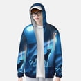 thumbnail image 2 of Balery A Wolf Barks Out A Window Sudadera ligera de manga larga con capucha y protección solar UPF 50+ para hombre y mujer, ideal para pesca y running-X-Large, 2 of 7