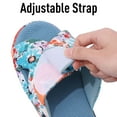 thumbnail image 3 of Comwarm Four Seasons Slippers For Women Open Toe Anti-Slip Home Shoes Adjustable Cozy Slides Printed Sandals With Arch Support tzw, 3 of 7