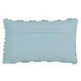 thumbnail image 4 of Fennco Styles Nubby Textured Design Cotton Down Filled Throw Pillow 12" W X 20" L - Aqua Decorative Pillow for Home, Couch, Bedroom, Living Room and Office Décor, 4 of 4