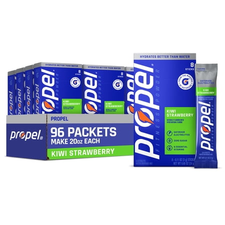 Propel Strawberry Kiwi Electrolyte Powder Mix, 0.11 oz, 96 Packets