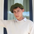 thumbnail image 6 of Wool Fashion Beret - ONE SIZE FITS MOST - Olive Green, 6 of 6