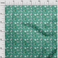 thumbnail image 3 of oneOone Popeline de Coton Vert Mer Tissu Automne Matière de Robe Tissu Imprimé Tissu au Mètre 56 Pouces de Large, 3 of 4