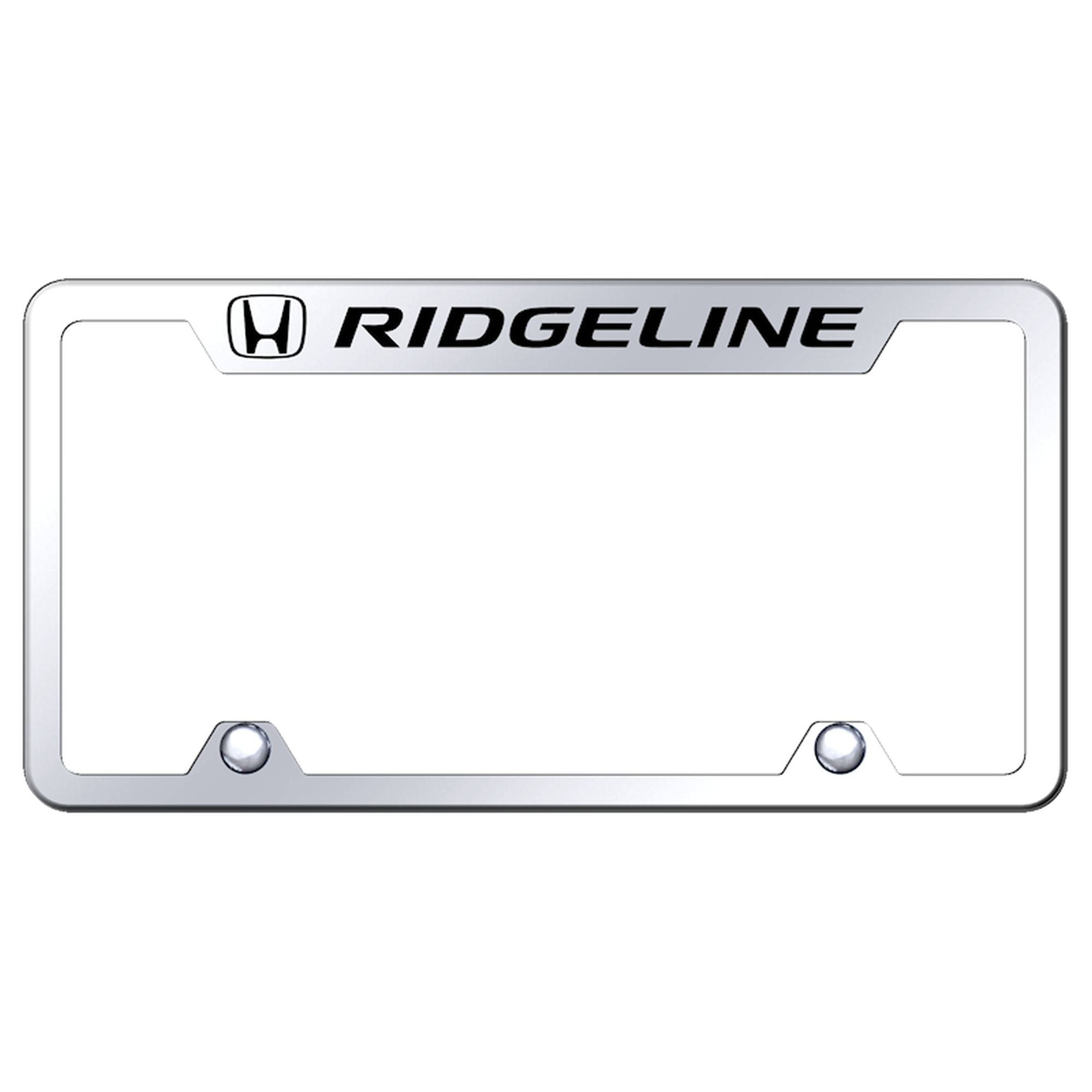 Honda Ridgeline Logo Stainless Steel Truck CutOut License Plate Frame