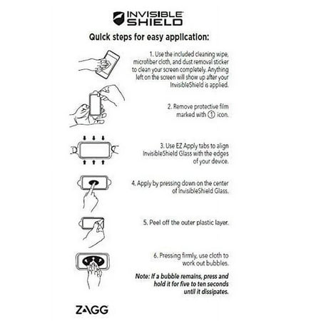 ZAGG - InvisibleShield HD Clear Film Screen Protector for Apple® iPhone® 6, 6s, 7 and 8