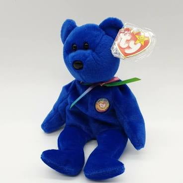TY Babies - Clubby The Blue Bear 8.5" -