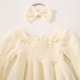 thumbnail image 4 of Newborn Baby Girl Clothes Cotton Bubble Romper Baby Girls Summer Comfortable And Breathable Bodysuits 12-18 Months, 4 of 9