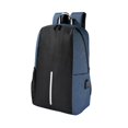 thumbnail image 2 of Paquete 10 piezas Mochila con salida USB y porta laptop azul 30 x 43 x 16, 2 of 6