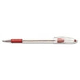 thumbnail image 3 of Pentel BK91B R.S.V.P. Stick Ballpoint Pen, 1mm, Trans Barrel, Red Ink, Dozen, 3 of 3