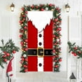 thumbnail image 4 of Santa Claus Full Coverage Door Cover - Waterproof Polyester Holiday Decoration Festive Front Door Decor Christmas Party Backdrop(C), 4 of 6