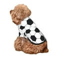 thumbnail image 2 of Yiaed Soccer Ball Print Dog Hoodie Security Pet Dog Costume Pets Dog Hoodie Sweatshirt with Pocket for Small Dogs-Medium, 2 of 5