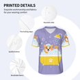 thumbnail image 4 of Daiia Corgi Washing in Bathtub Mens Baseball Jersey Button Down Shirts Short Sleeve Sports Uniforms-XX-Large, 4 of 9