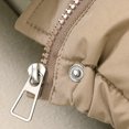 thumbnail image 6 of Stichou Womens Puffer Jacket Casual Zipper Padded Keep Warm Cold Protection Long Sleeve Parkas Winter Clothing for Women Khaki XL, 6 of 6
