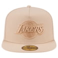 thumbnail image 2 of Men's New Era Khaki Los Angeles Lakers Color Pack A-Frame 59FIFTY Fitted Hat, 2 of 5