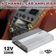 thumbnail image 3 of 3200W 12V 4 Channel Car Amplifier Stereo Power Amp Audio 4CH Bass Sub Woofer, 3 of 9