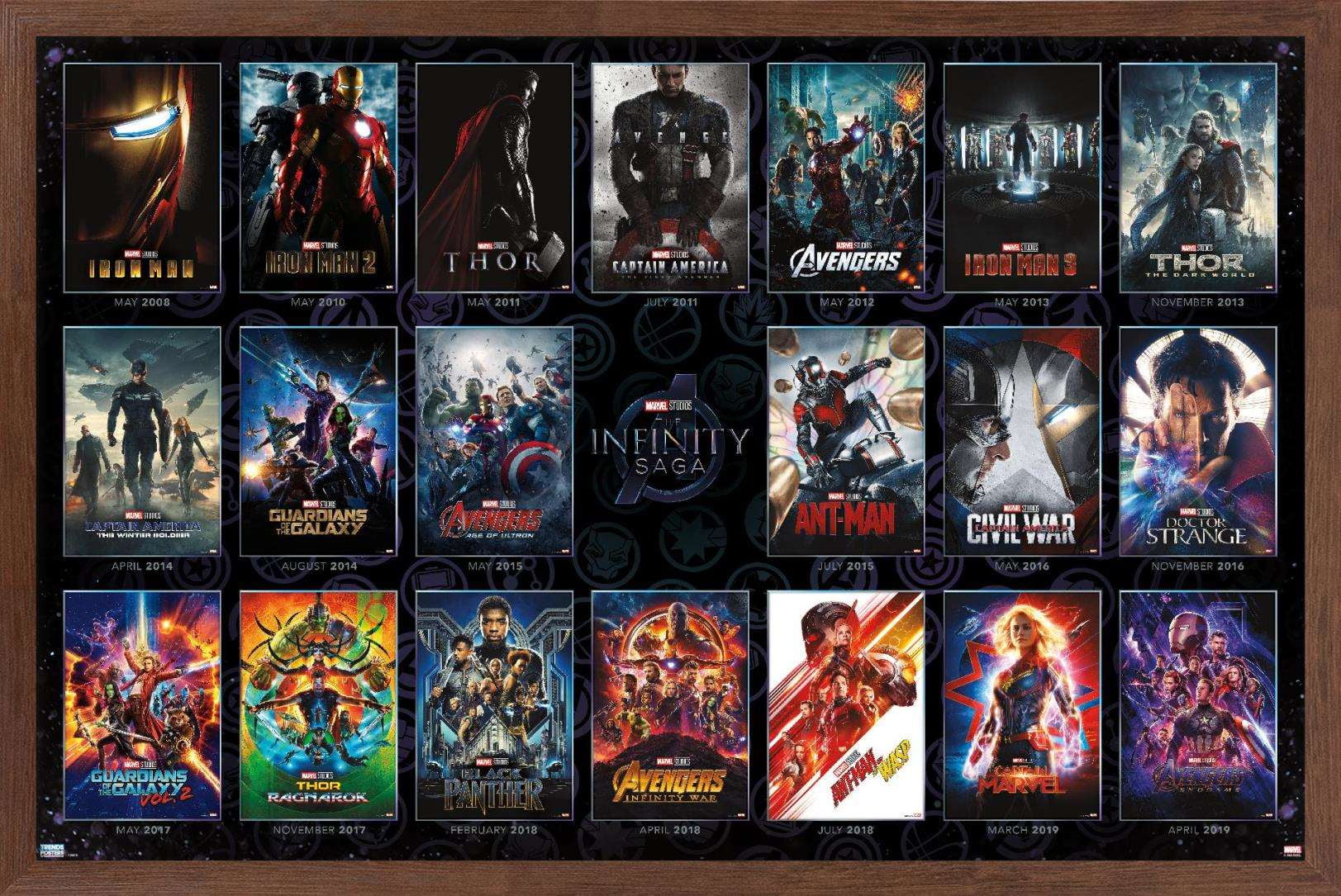 Marvel Avengers The Infinity Saga One Sheet Grid Poster Walmart
