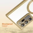 thumbnail image 5 of Magnetic Case for Samsung Galaxy Note 20 Ultra [Built-in Camera Lens Protector] Soft TPU Clear Cover Anti-Scratch Shockproof Case for Women Men - Gold, 5 of 18