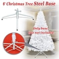 thumbnail image 5 of Sunny 17.7-Inch Tree Stand,Foldable Christmas Tree Base for 6' Christmas Trees (17.7-Inch, White), 5 of 10