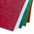 thumbnail image 4 of Hello Hobby 9" x 12" Adhesive Glitter Foam Sheets for Crafts, 5 Assorted Colors, 5Pc, 4 of 11