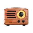 thumbnail image 1 of Handmade Wooden Retro FM Radio Mini Bluetooth Speaker Creative Present ,High Sound, 1 of 4
